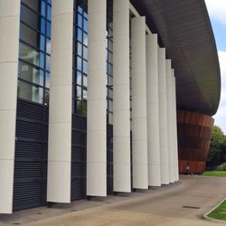 Low angle view of modern building