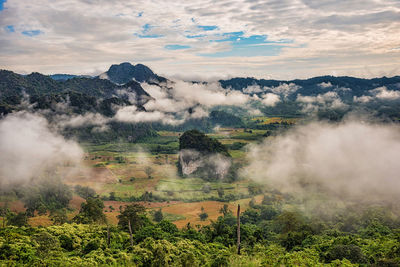 Scenic view of landscape against sky