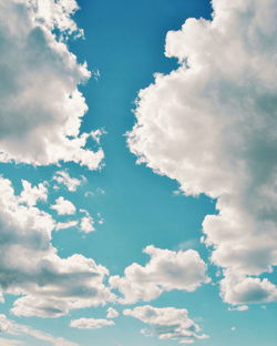 Low angle view of cloudy sky