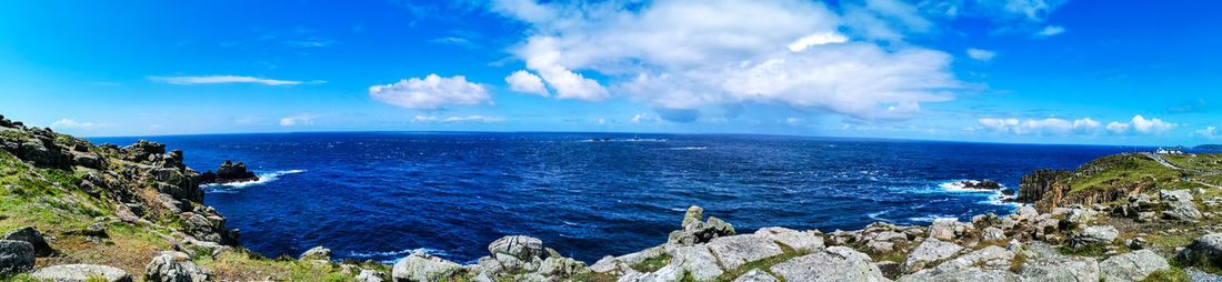 Panoramic view of sea against sky