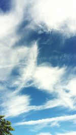 Low angle view of cloudy sky