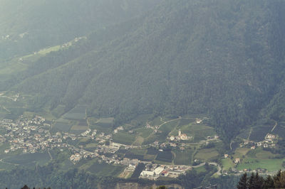 High angle view of townscape