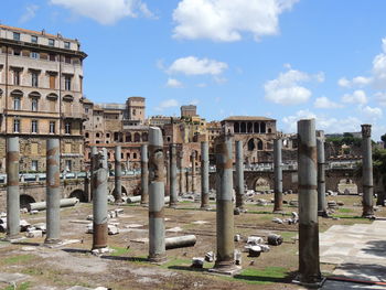 Old ruins against sky