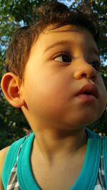 Close-up portrait of boy