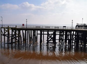 Pier on sea