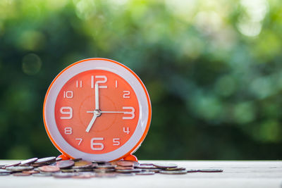 Close-up of clock