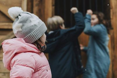 Children playing outdoors