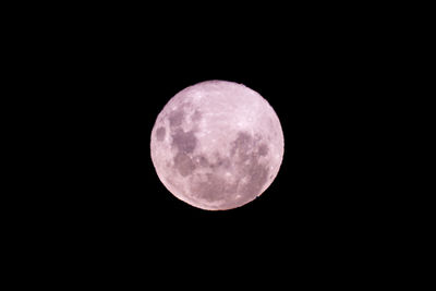 Close-up of moon against sky at night