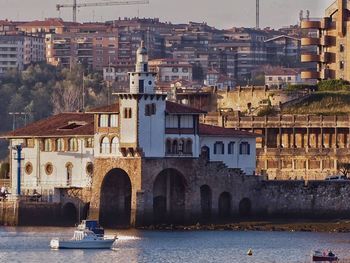 View of buildings at waterfront