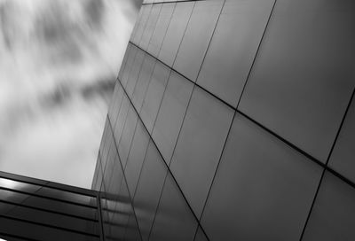 Low angle view of modern building against sky