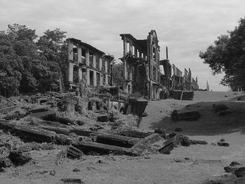 Ruins against sky