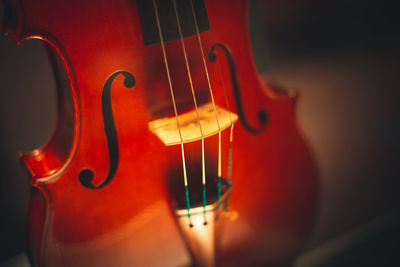 Close-up of guitar