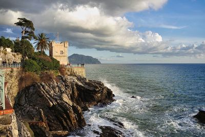 Scenic view of sea against sky