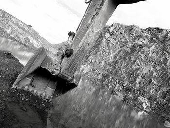 Close-up of water against sky