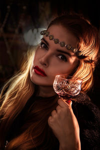 Portrait of a beautiful young woman