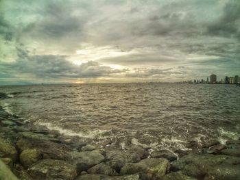 Scenic view of sea against sky