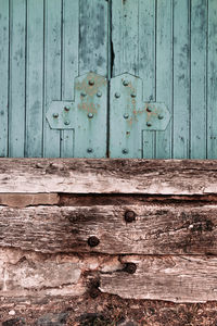 Full frame shot of old wooden door