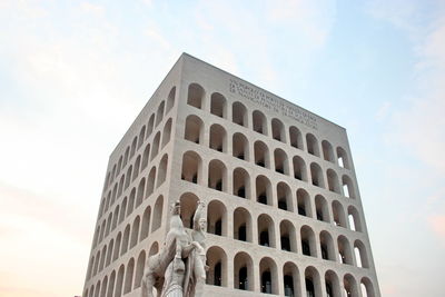 Low angle view of building against sky