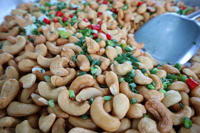 High angle view of candies