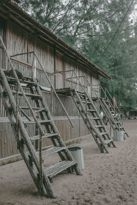 Exterior of abandoned building