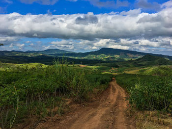 Scenic view of landscape against sky