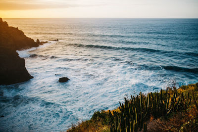 Scenic view of sea against sky