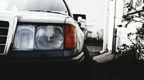 Close-up of car