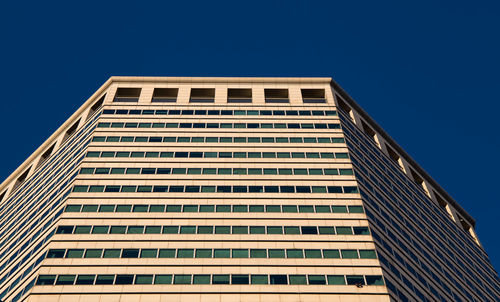 Low angle view of building against clear sky