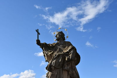 Low angle view of statue