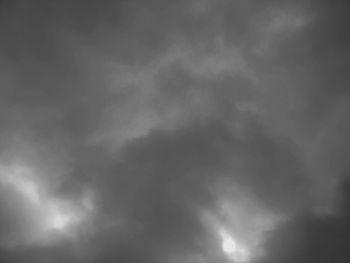 Low angle view of storm clouds in sky