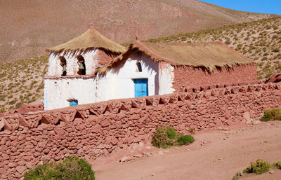 Houses in a desert