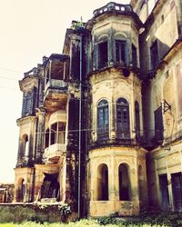 Low angle view of historical building