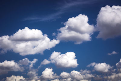 Low angle view of clouds in sky