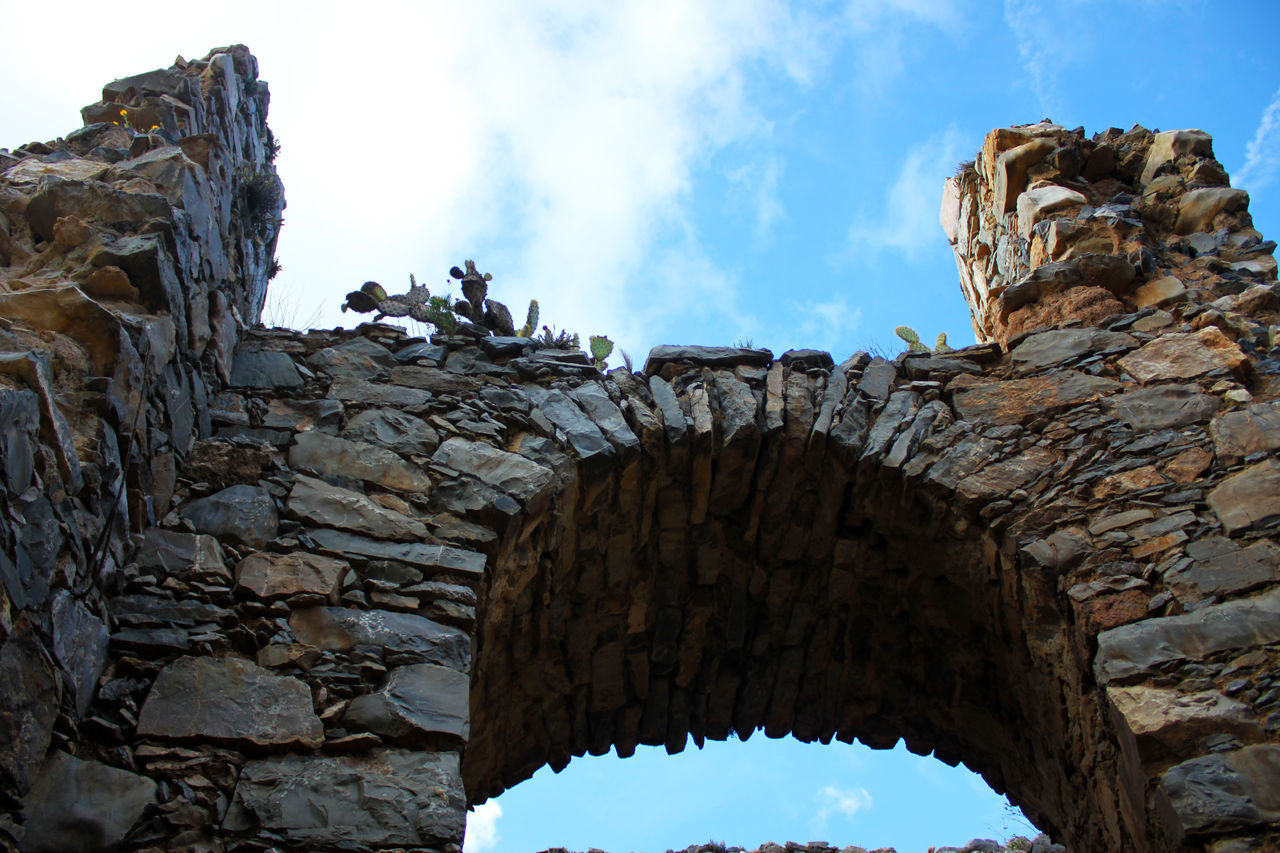 LOW ANGLE VIEW OF OLD CASTLE AGAINST SKY