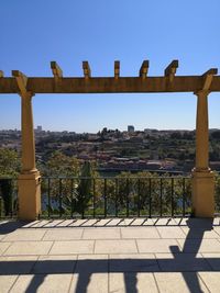 Built structure against clear blue sky