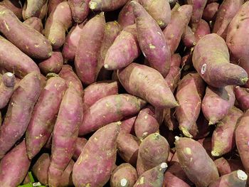 Full frame shot of onions for sale at market stall