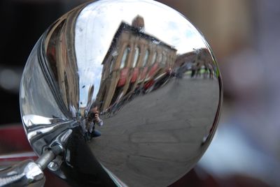 Close-up of reflection