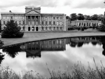 Reflection of buildings in water