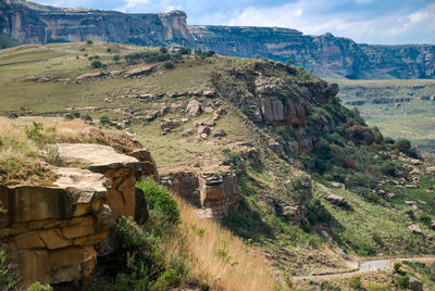 Scenic view of landscape against sky