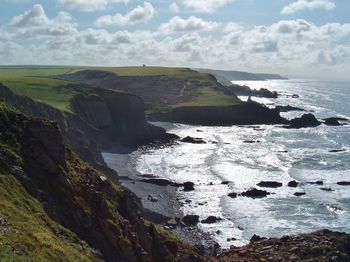 Scenic view of sea against sky