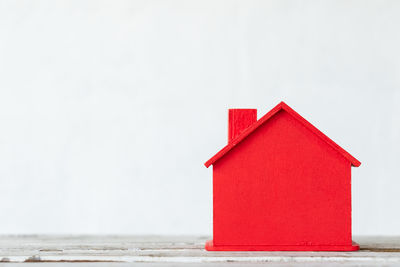 Red house against sky