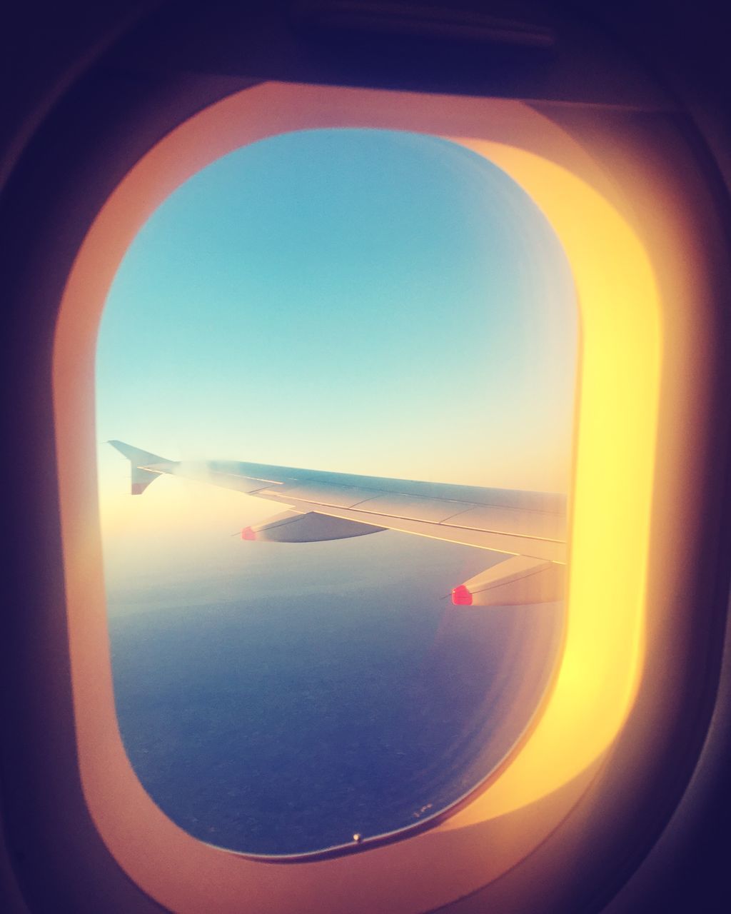 AERIAL VIEW OF AIRPLANE WINDOW