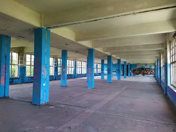 Empty corridor of building