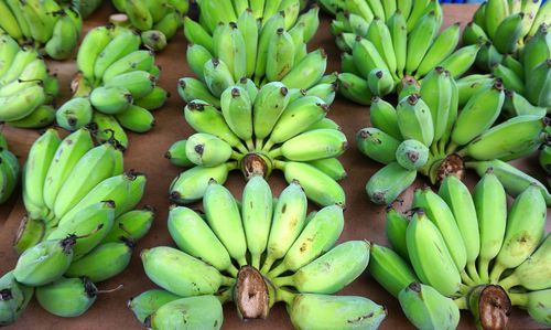 High angle view of fruits for sale in market