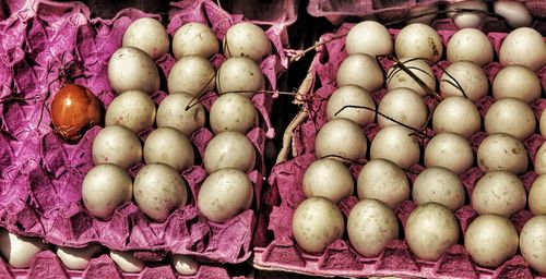 Full frame shot of fruits in market