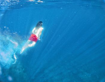 Swimming pool in sea