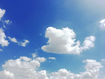 Low angle view of clouds in sky