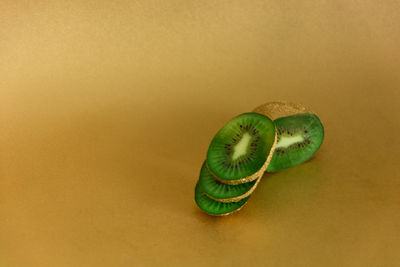 Close-up of fruit against white background