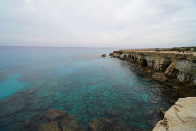 Scenic view of sea against sky