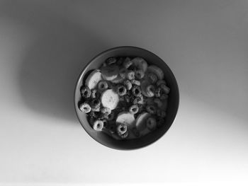 Directly above shot of fruits in bowl